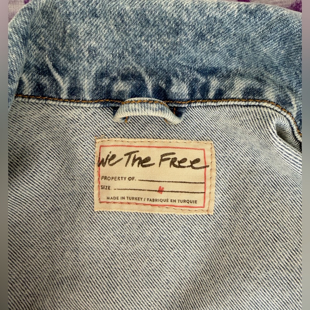 FREE PEOPLE We The Free After Hours Fringe Denim Jacket - Picture 12 of 12